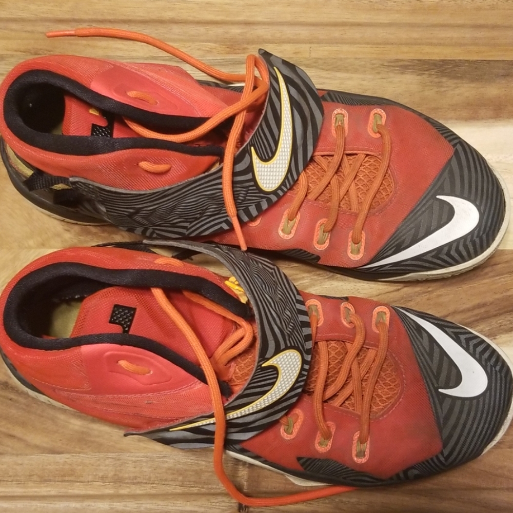 Red Nike Lebron shoes